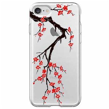 Etui, iPhone SE 2020, Krzew kwitnącej wiśni - EtuiStudio