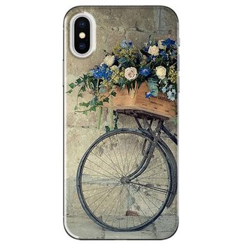 Etui, iPhone XS Max, Rower z kwiatami - EtuiStudio