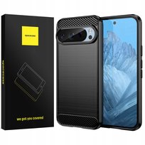 Etui karbonowe eleganckie Carbon Spacecase do Google Pixel 9/9 Pro Black Spacecase