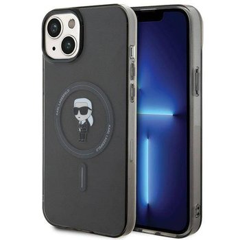 Etui Karl Lagerfeld IML Ikonik MagSafe na iPhone 15 Plus - czarne - Karl Lagerfeld