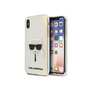 Etui Karl Lagerfeld KLHCPXPCKHML Apple iPhone X/XS multicolor hardcase Iridescent Karl`s Head - Karl Lagerfeld