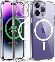 ETUI MAGNETYCZNE DO MAGSAFE DO IPHONE 15 PRO MAX CLEAR CASE +SZKŁO