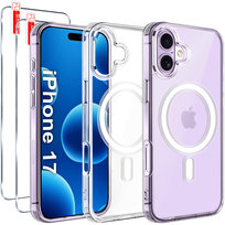 Etui Magnetyczne Przezroczyste do iPhone 17 |do MAGSAFE CASE | + 2xSzkło 9H Krainagsm