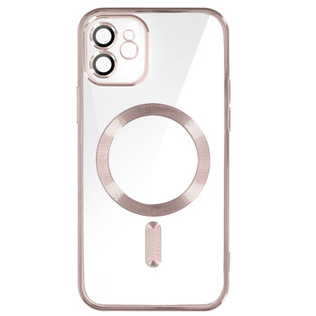 Etui MagSafe do iPhone 12 Silikonowe etui ochronne Camera rózowy - Avizar