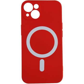 Etui MagSafe do iPhone 13 Soft Touch Mate Raised Edges czerwony - Avizar
