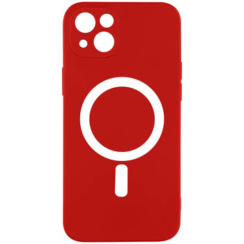Etui MagSafe do iPhone 14 Plus Soft Touch Mate Raised Edges czerwony - Avizar