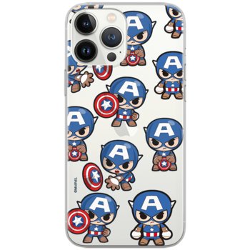 Etui Marvel dedykowane do Iphone 11, wzór: Kapitan Ameryka 029 Etui częściowo przeźroczyste, oryginalne i oficjalnie licencjonowane - Marvel