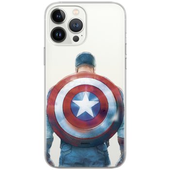 Etui Marvel dedykowane do Iphone 12 / 12 PRO, wzór: Kapitan Ameryka 002 Etui częściowo przeźroczyste, oryginalne i oficjalnie licencjonowane - Marvel