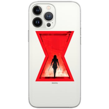 Etui Marvel dedykowane do Iphone 12 Mini, wzór: Czarna Wdowa 009 Etui częściowo przeźroczyste, oryginalne i oficjalnie licencjonowane - Marvel