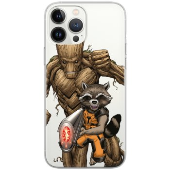 Etui Marvel dedykowane do Iphone 12 Mini, wzór: Strażnicy Galaktyki 002 Etui częściowo przeźroczyste, oryginalne i oficjalnie licencjonowane - Marvel