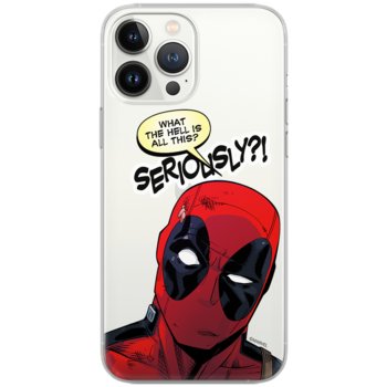Etui Marvel dedykowane do Iphone 13 PRO, wzór: Deadpool 010 Etui częściowo przeźroczyste, oryginalne i oficjalnie licencjonowane - Marvel