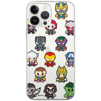 Etui Marvel dedykowane do Iphone 13, wzór: Avengers 025 Etui częściowo przeźroczyste, oryginalne i oficjalnie licencjonowane - Marvel