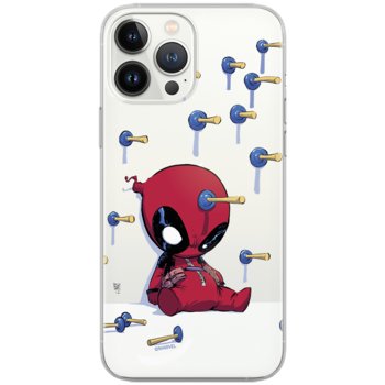 Etui Marvel dedykowane do Samsung A41, wzór: Deadpool 005 Etui częściowo przeźroczyste, oryginalne i oficjalnie licencjonowane - Marvel