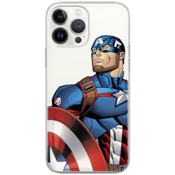 Etui Marvel dedykowane do Samsung A42 5G, wzór: Kapitan Ameryka 011 Etui częściowo przeźroczyste, oryginalne i oficjalnie licencjonowane - Marvel