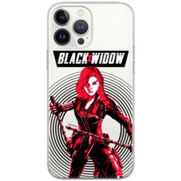 Etui Marvel dedykowane do Xiaomi REDMI NOTE 8, wzór: Czarna Wdowa 008 Etui częściowo przeźroczyste, oryginalne i oficjalnie licencjonowane-Zdjęcie-0
