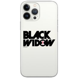 Etui Marvel dedykowane do Xiaomi REDMI NOTE 9, wzór: Czarna Wdowa 010 Etui częściowo przeźroczyste, oryginalne i oficjalnie licencjonowane-Zdjęcie-0