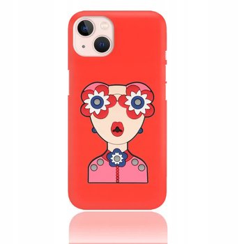 ETUI MAT BLINK 3D do IPHONE 13 RÓŻ OKULARY KWIATY - Inny producent