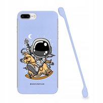 ETUI MAT PLECKI FIOLET do IPHONE 8 PLUS KOSMOS Wz Funnycase