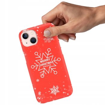 Etui Matowe CZERWONY IPHONE 13 Zimowe Świąteczne Mikołaj Zima Wiele Wzorów - Funnycase