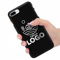 ETUI MATOWE do IPHONE 8 PLUS TWOJE LOGO SILVER Funnycase