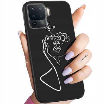 Etui Matowe Do Oppo Reno 5 Lite Wzory Line Art Kreska Linia Obudowa Case - Hello Case