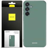 Etui matowe silikonowe plecki Silicone Case Spacecase do Galaxy M35 5G Dark Green Spacecase