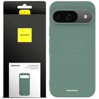 Etui matowe silikonowe plecki Silicone Case Spacecase do Google Pixel 9/9 Pro Dark Green Spacecase