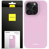 Etui matowe silikonowe plecki Silicone Case Spacecase do Iphone 15 Pro Lilac Spacecase
