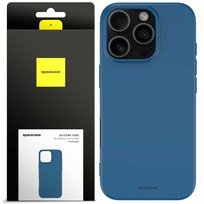 Etui matowe silikonowe plecki Silicone Case Spacecase do Iphone 16 Pro Max Blue Spacecase