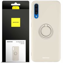Etui matowe silikonowe plecki Silicone Ring Spacecase do Galaxy A50 Bone Spacecase