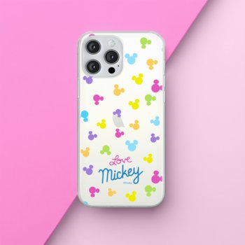 Etui Mickey 017 Disney Nadruk częściowy Przeźroczysty Producent: Samsung, Model: S23 ULTRA - Inny producent