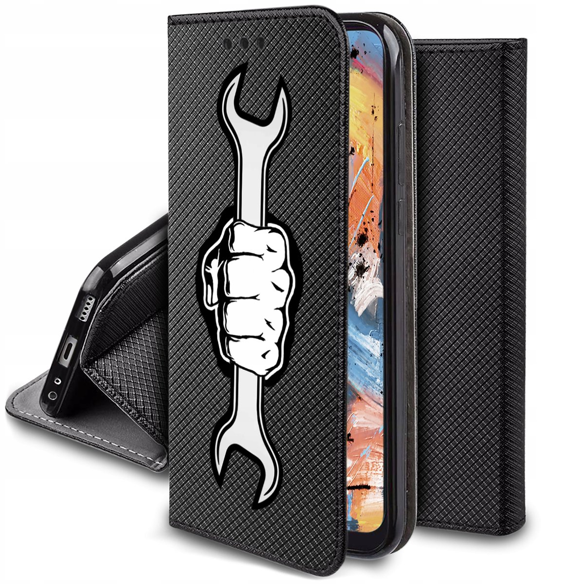 SIENIANLINE Cover Per Motorola Moto G54 5G / G54 Power Case Premium PU