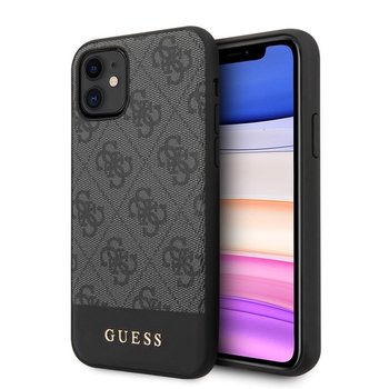 Etui na Apple iPhone 11 GUESS 4G Bottom Stripe Collection GUHCN61G4GLGR - GUESS