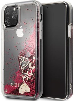 Etui na Apple iPhone 11 Pro GUESS Liquid Glitter Hearts - GUESS