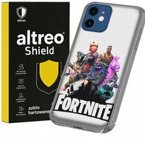 ETUI NA APPLE IPHONE 12 WZORY FORTNITE BATTLE ROYALE + SZKŁO