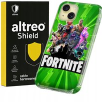 ETUI NA APPLE IPHONE 15 WZORY FORTNITE BATTLE ROYALE + SZKŁO