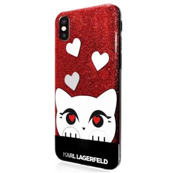 Etui na Apple iPhone X KARL LAGERFIELD Choupette Valentine - Karl Lagerfeld