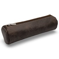 Etui na długopisy Piórnik skórzany tuba futerał Brązowy Parker Quality