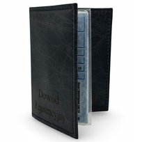 Etui na Dowód Rejestracyjny na Dokumenty Pokrowiec Czarny Parker Quality