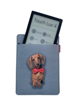 Etui Na E-Book 6–7" Arco Design – Ekofilc,Nadruk Jamnik Filip, Szare, Pasuje Do Kindle/Pocketbook - Arco Design