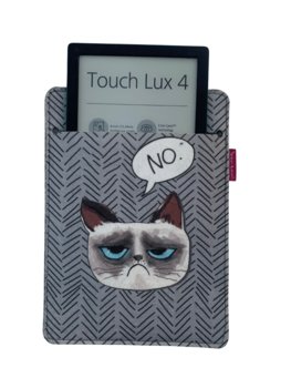 Etui Na E-Book 6–7" Arco Design – Ekofilc,Nadruk "No", Szare, Pasuje Do Kindle/Pocketbook - Arco Design