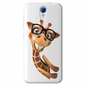 Etui na HTC Desire 620, Wesoła żyrafa w okularach - EtuiStudio