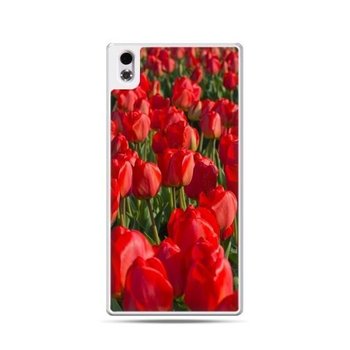 Etui na HTC Desire 816, czerwone tulipany - EtuiStudio