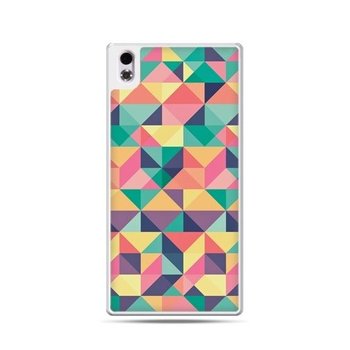 Etui na HTC Desire 816, kolorowe trójkąty - EtuiStudio