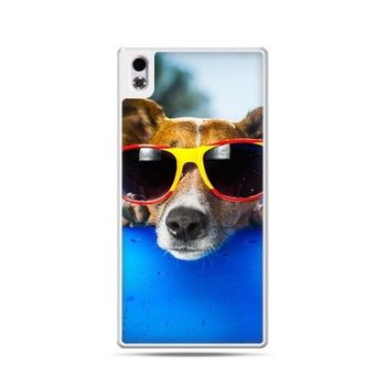 Etui na HTC Desire 816, pies w kolorowych okularach - EtuiStudio