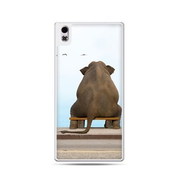 Etui na HTC Desire 816, zamyślony słoń - EtuiStudio