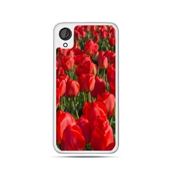 Etui na HTC Desire 820 ETUISTUDIO Czerwone tulipany - EtuiStudio