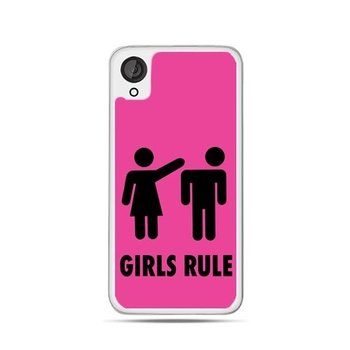 Etui na HTC Desire 820 ETUISTUDIO Różowe Girls Rule - EtuiStudio