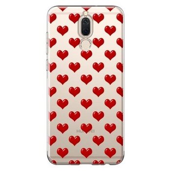 Etui na Huawei Mate 10 lite, czerwone serduszka  - EtuiStudio