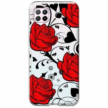 Etui na Huawei P40 Lite, Czerwone róże  - EtuiStudio